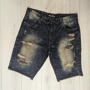 South Pole sz 38 distressed jean shorts